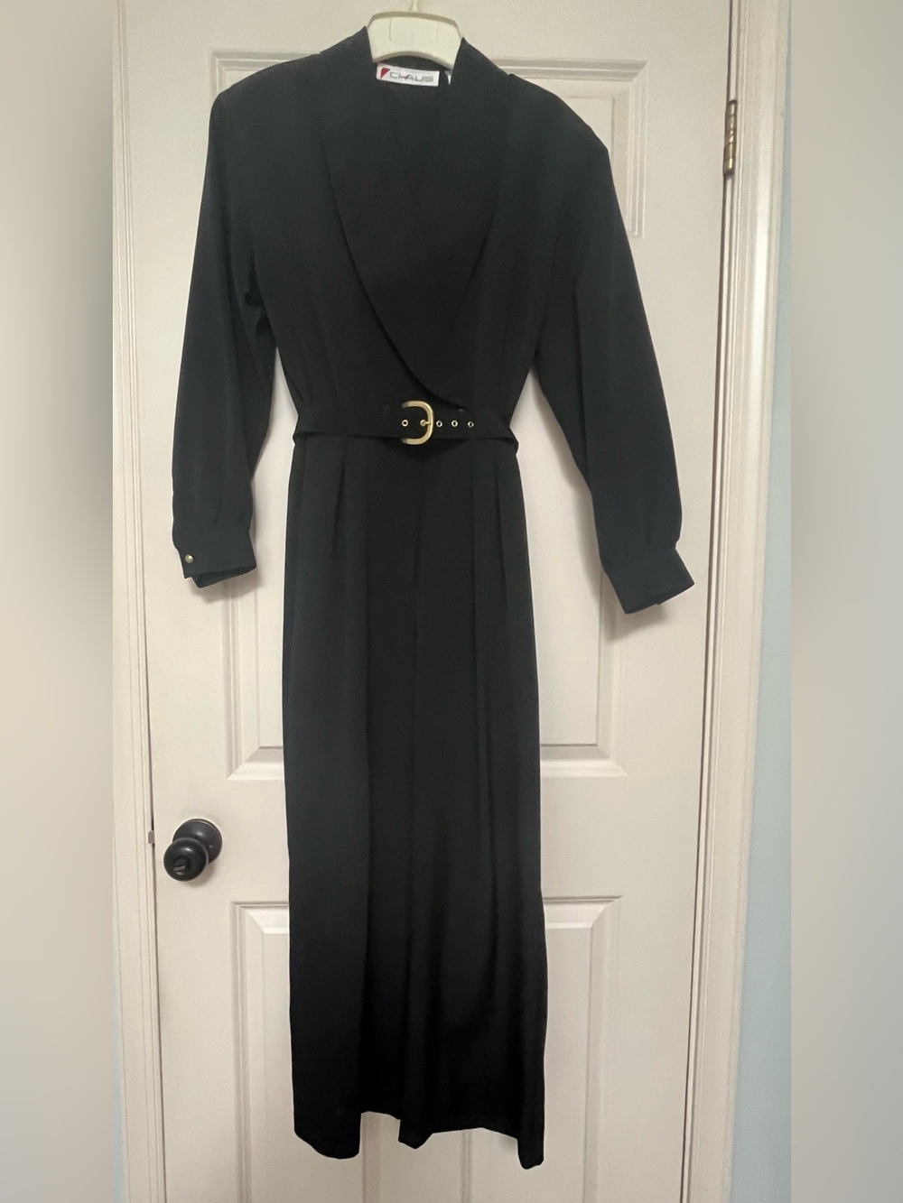 Vintage Chaus black pantsuit